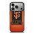 SAN FRANCISCO BASEBALL EMBLEM CARBON iPhone 17 Pro Case Cover