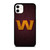 WASHINGTON COMMANDERS WOOD LOGO  iPhone 11 Case Cover WASHINGTON COMMANDERS WOOD LOGO  iPhone 11 Case Cover