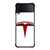 TESLA RED EMBLEM Samsung Galaxy Z Flip 4 Case Cover