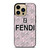 FENDI ROMA PINK PATTERN  iPhone 14 Pro Max Case Cover