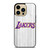 LOS ANGELES LA LAKERS WHITE WOOD  iPhone 14 Pro Max Case Cover