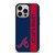 ATLANTA BRAVES BASEBALL STRIPE SYMBOL iPhone 14 Pro Case Cover