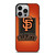 SAN FRANCISCO BASEBALL EMBLEM CARBON iPhone 14 Pro Case Cover
