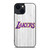 LOS ANGELES LA LAKERS WHITE WOOD iPhone 14 Plus Case Cover