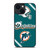 MIAMI DOLPHINS FOOTBALL HELMET LOGO iPhone 14 Plus Case Cover
