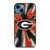 GEORGIA BULLDOGS PSYCHEDELIC LOGO iPhone 14 Case Cover