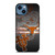 TEXAS LONGHORNS METAL SYMBOL iPhone 14 Case Cover TEXAS LONGHORNS METAL SYMBOL iPhone 14 Case Cover