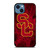 USC TROJANS RED SMOKED LOGO iPhone 14 Case Cover USC TROJANS RED SMOKED LOGO iPhone 14 Case Cover