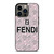 FENDI ROMA PINK PATTERN iPhone 13 Pro Case Cover