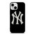 NEW YORK YANKEES NY LOGO PATTERN iPhone 13 Mini Case Cover NEW YORK YANKEES NY LOGO PATTERN iPhone 13 Mini Case Cover