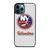 NEW YORK ISLANDERS BADGE CARBON iPhone 12 Pro Max Case Cover NEW YORK ISLANDERS BADGE CARBON iPhone 12 Pro Max Case Cover