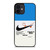NIKE AIR JORDAN 1OFF WHITE BLUE iPhone 12 Mini Case Cover NIKE AIR JORDAN 1OFF WHITE BLUE iPhone 12 Mini Case Cover