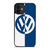 VW VOLKSWAGEN SLICED BLUE LOGO iPhone 12 Mini Case Cover
