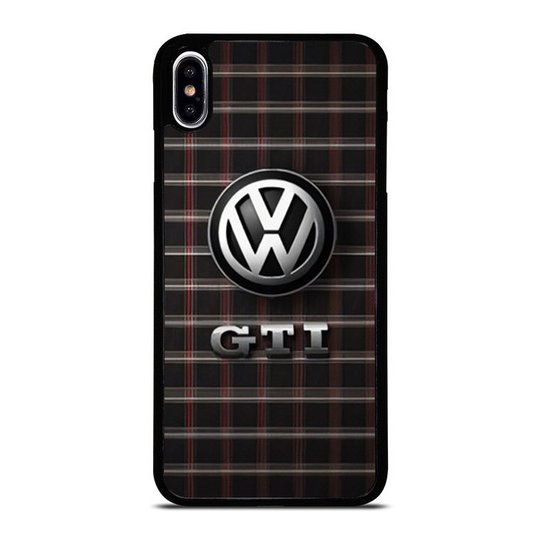 VW VOLKSWAGEN GTI METAL EMBLEM iPhone XS Max Case Cover