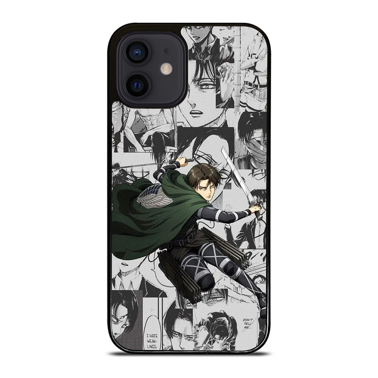 LEVI ACKERMAN ATTACK ON TITANS MANGA COLLAGE  iPhone 12 Mini Case Cover