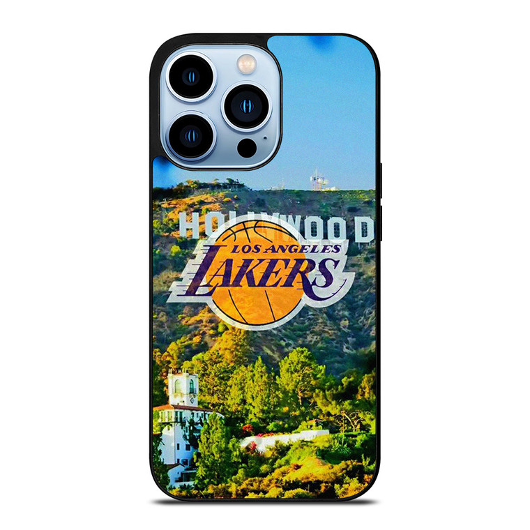 LOS ANGELES LAKERS HOLLYWOOD SIGN iPhone 13 Pro Max Case Cover