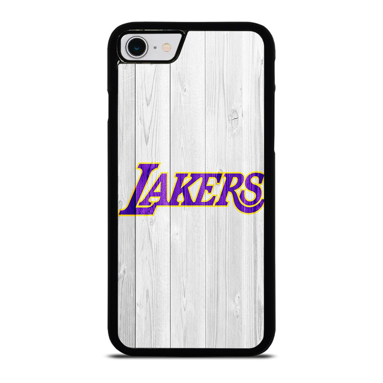 LOS ANGELES LA LAKERS WHITE WOOD iPhone SE 2022 Case Cover