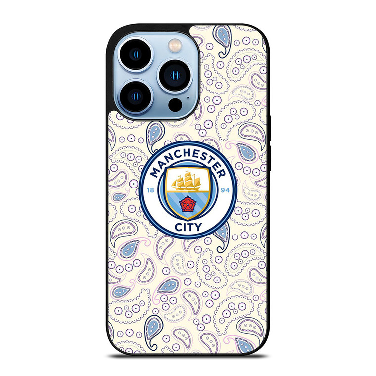 MANCHESTER CITY PUMA PATTERN iPhone 13 Pro Max Case Cover