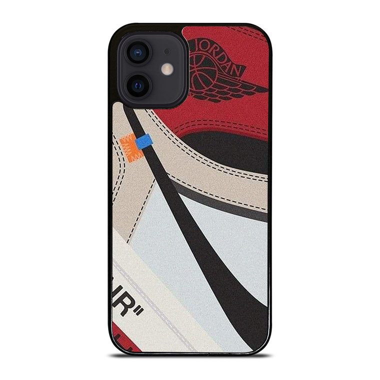 NIKE AIR JORDAN 1 HIGH OFF WHITE  iPhone 12 Mini Case Cover