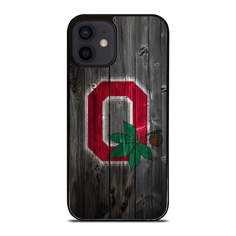OHIO STATE BUCKEYES LOGO WOOD  iPhone 12 Mini Case Cover