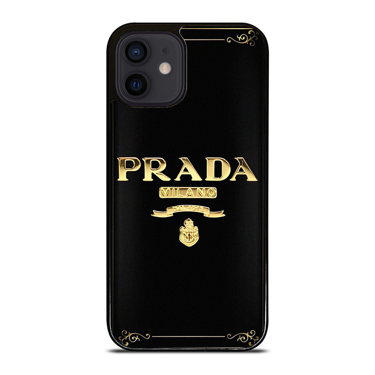 PRADA MILANO GOLD  iPhone 12 Mini Case Cover