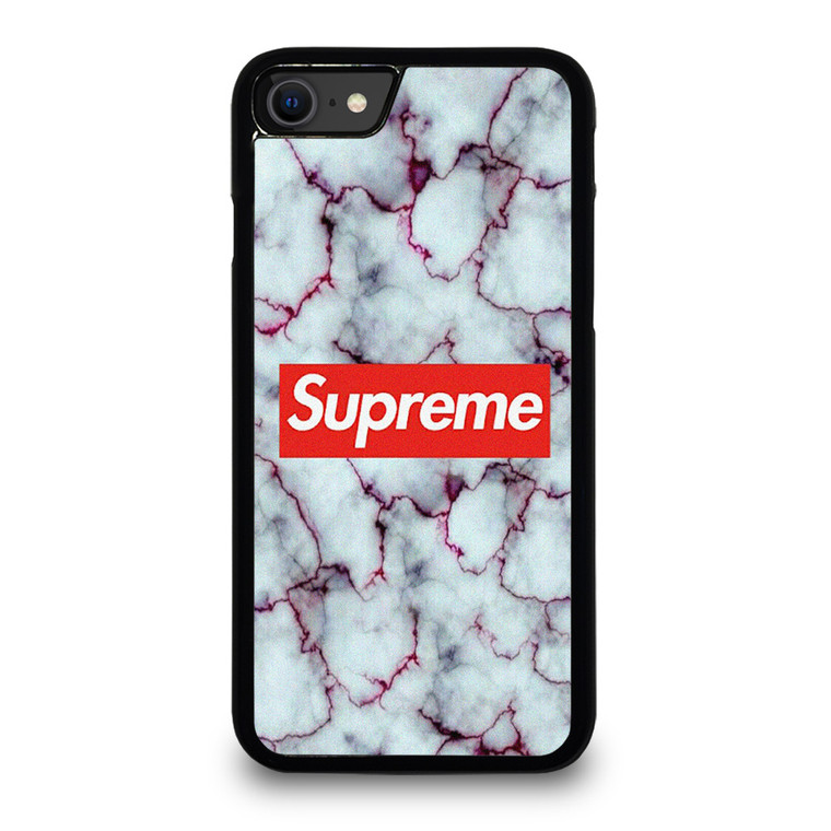 SUPREME MARBLE TEXTURE iPhone SE 2020 Case Cover