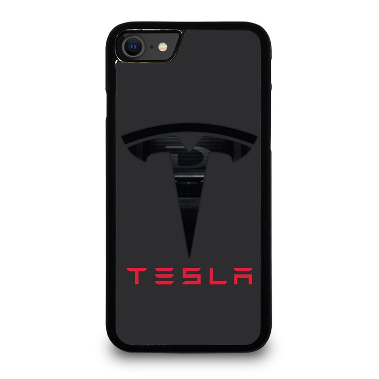 TESLA SILHOUETTE LOGO iPhone SE 2020 Case Cover