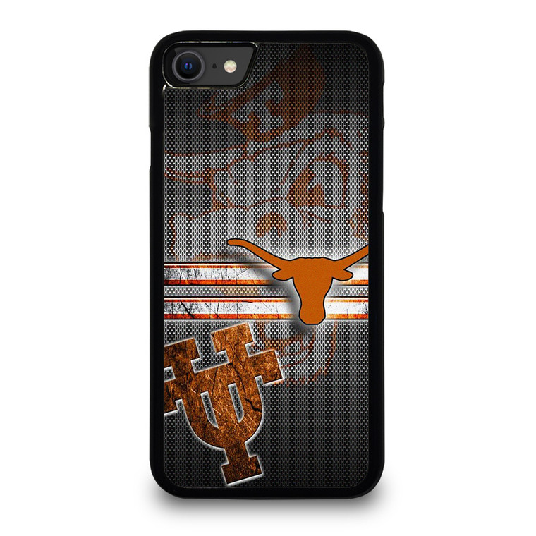 TEXAS LONGHORNS METAL SYMBOL iPhone SE 2020 Case Cover