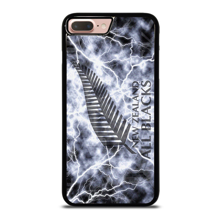NEW ZEALAND ALL BLACK LIGHTNING LOGO iPhone 7 / 8 Plus Case Cover NEW ZEALAND ALL BLACK LIGHTNING LOGO iPhone 7 / 8 Plus Case Cover
