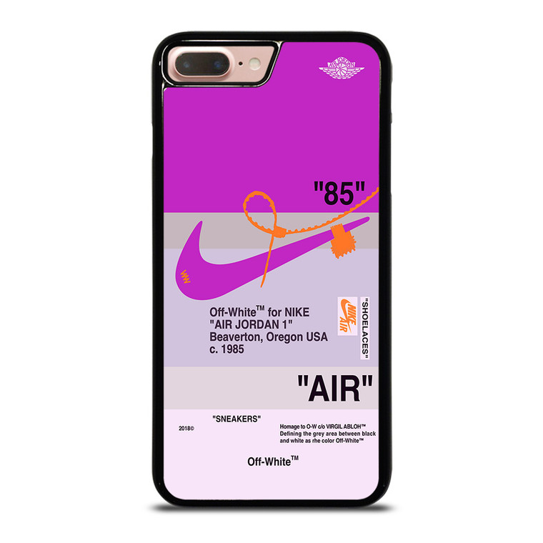 NIKE AIR JORDAN 1 OFF WHITE PURPLE iPhone 7 / 8 Plus Case Cover NIKE AIR JORDAN 1 OFF WHITE PURPLE iPhone 7 / 8 Plus Case Cover