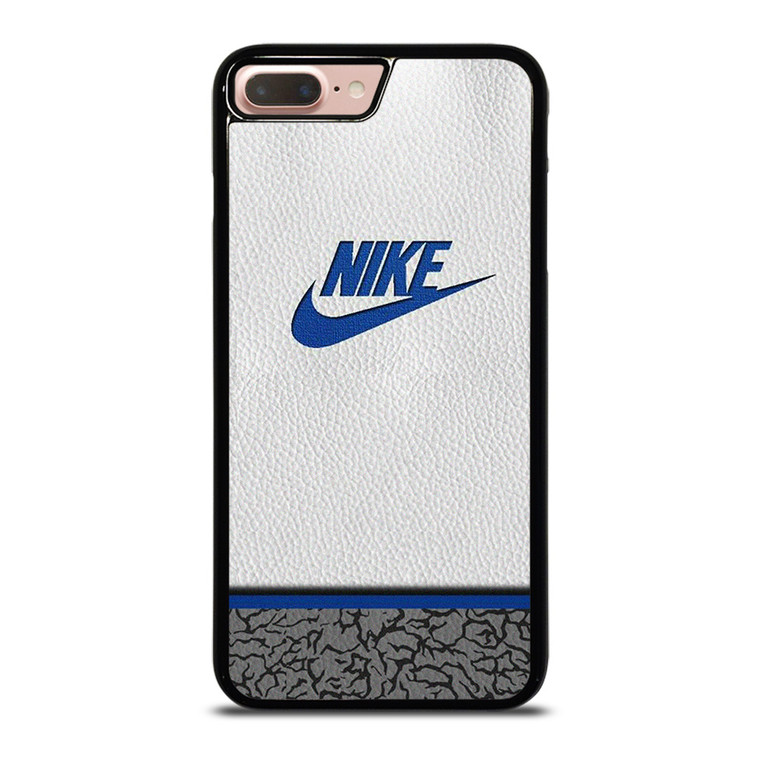 NIKE AIR JORDAN LEATHER BLUE iPhone 7 / 8 Plus Case Cover NIKE AIR JORDAN LEATHER BLUE iPhone 7 / 8 Plus Case Cover