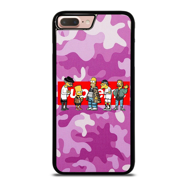 SUPREME THE SIMPSONS CAMO PURPLE iPhone 7 / 8 Plus Case Cover SUPREME THE SIMPSONS CAMO PURPLE iPhone 7 / 8 Plus Case Cover