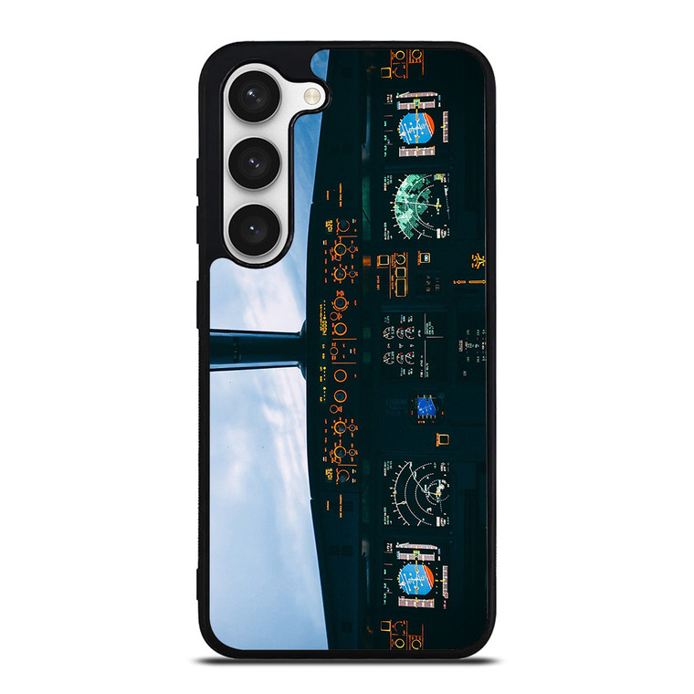 AIRBUS PLANE COCKPIT Samsung Galaxy S23 Case Cover AIRBUS PLANE COCKPIT Samsung Galaxy S23 Case Cover