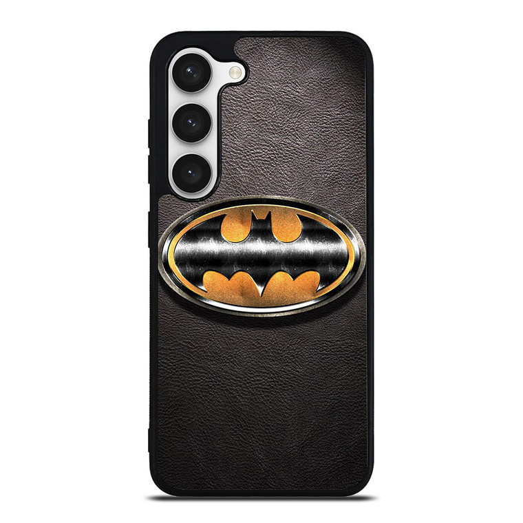 BATMAN EMBLEM LEATHER Samsung Galaxy S23 Case Cover