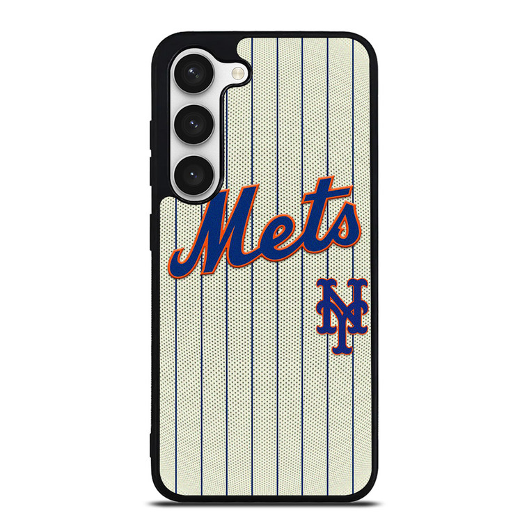 NEW YORK METS BASEBALL STRIPE SYMBOL Samsung Galaxy S23 Case Cover NEW YORK METS BASEBALL STRIPE SYMBOL Samsung Galaxy S23 Case Cover