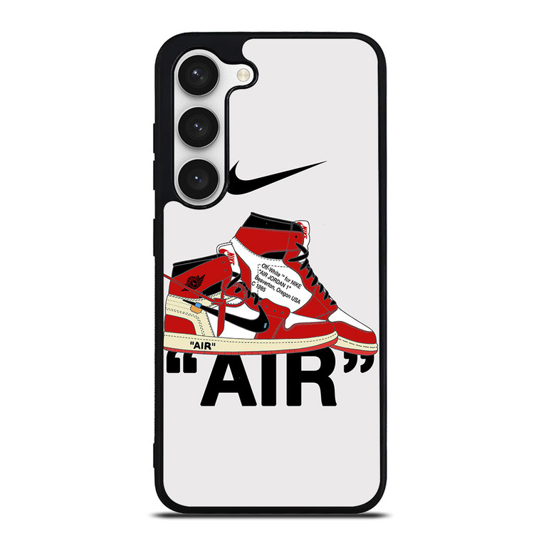 NIKE AIR JORDAN HIGH OFF WHITE Samsung Galaxy S23 Case Cover