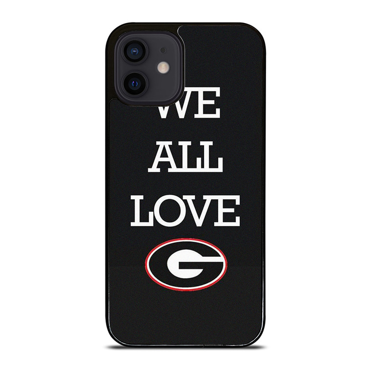 WE ALL LOVE GEORGIA BULLDOGS FOOTBALL  iPhone 12 Mini Case Cover