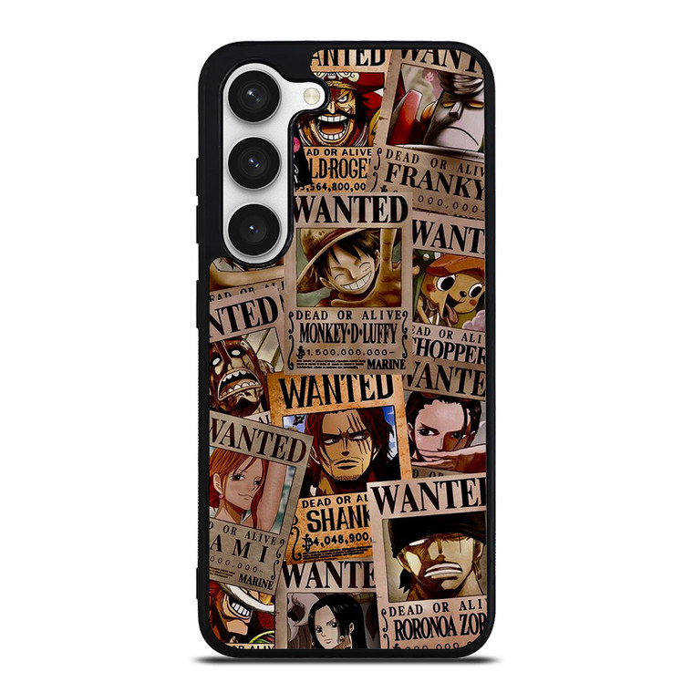 ONE PIECE WANTED POSTER COLLECTION Samsung Galaxy S23 Case Cover ONE PIECE WANTED POSTER COLLECTION Samsung Galaxy S23 Case Cover