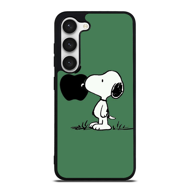 PEANUTS SNOOPY DOG APPLE LOGO Samsung Galaxy S23 Case Cover