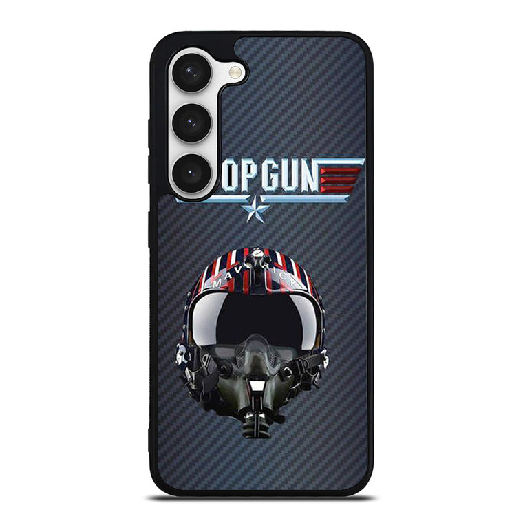 TOP GUN MAVERICK HELMET CARBON Samsung Galaxy S23 Case Cover