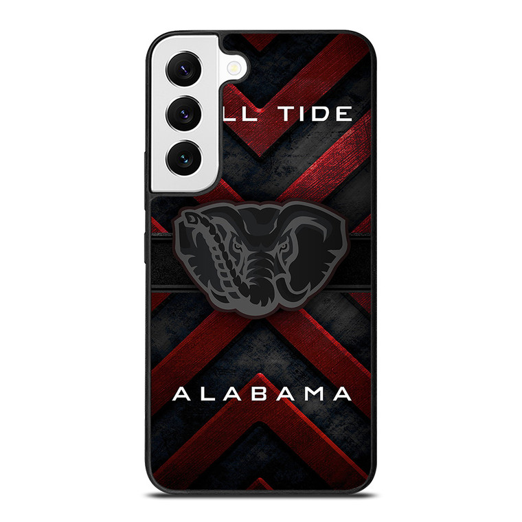 ALABAMA CRIMSON ROLL TIDE METAL EMBLEM Samsung Galaxy S22 Case Cover