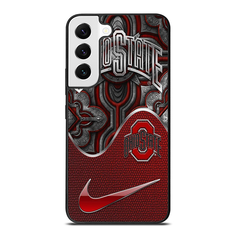 OHIO STATE BUCKEYES METAL EMBLEM Samsung Galaxy S22 Case Cover OHIO STATE BUCKEYES METAL EMBLEM Samsung Galaxy S22 Case Cover