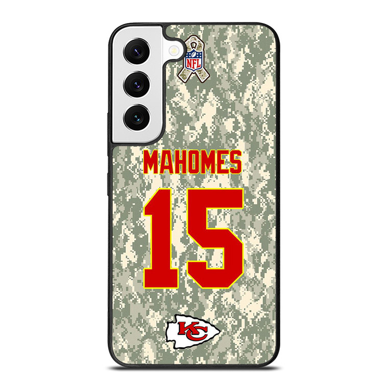 PATRICK MAHOMES KANSAS CITY CHIEFS CAMO KIT Samsung Galaxy S22 Case Cover
