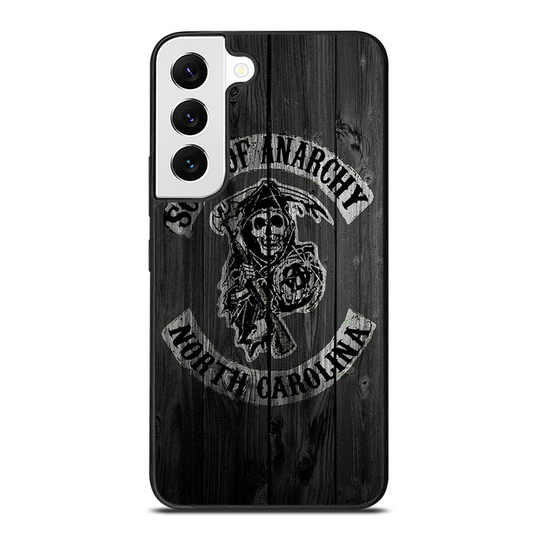 SONS OF ANARCHY NORTH CAROLINA WOOD LOGO Samsung Galaxy S22 Case Cover
