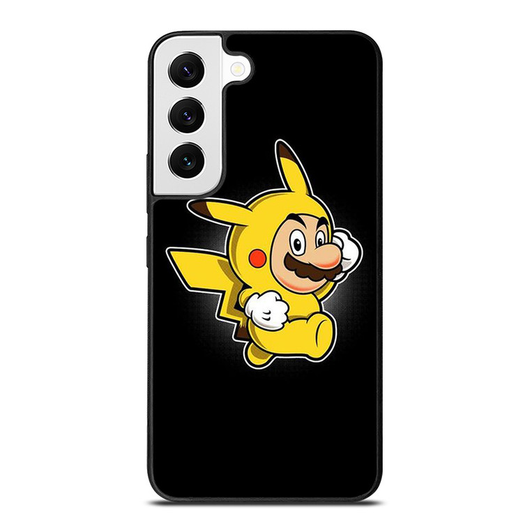 SUPER MARIO BROS X PIKACHU POKEMON Samsung Galaxy S22 Case Cover