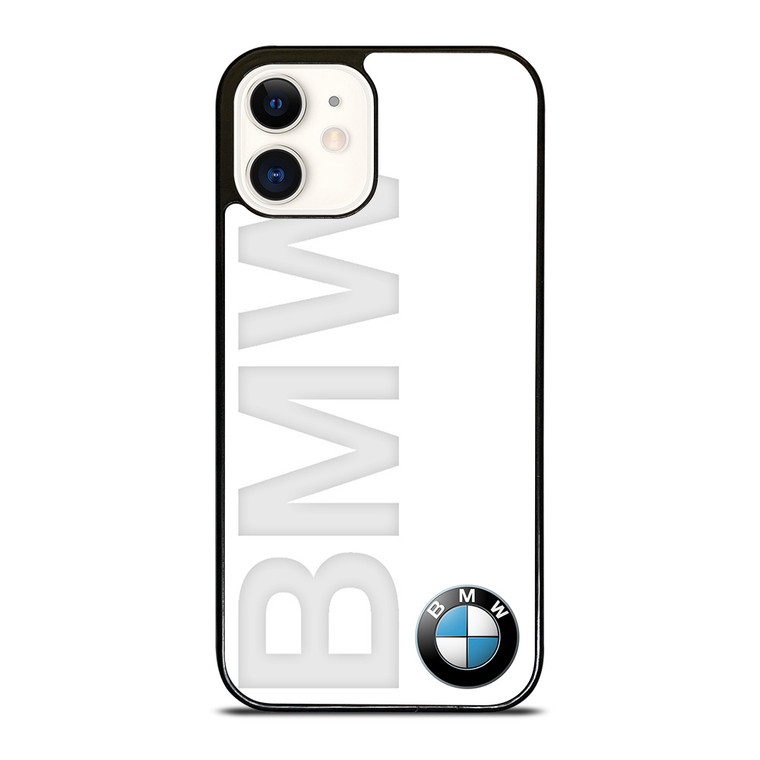 BMW CARS LOGO WHITE  iPhone 12 Case Cover