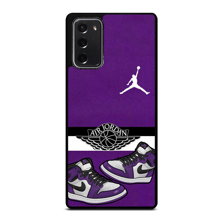 AIR JORDAN PURPLE LOGO Samsung Galaxy Note 20 Case Cover