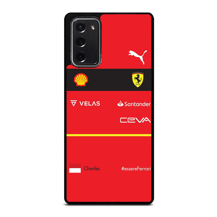 CHARLES LECRERC SCUDERIA FERRARI F1 KIT Samsung Galaxy Note 20 Case Cover