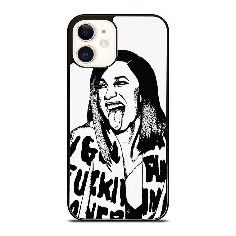 CARDI B CARTOON ILLUSTRATION  iPhone 12 Case Cover