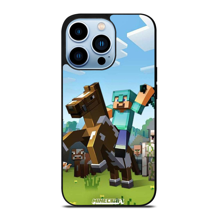 MINECRAFT KNIGHT AND HORSE iPhone 13 Pro Max Case Cover